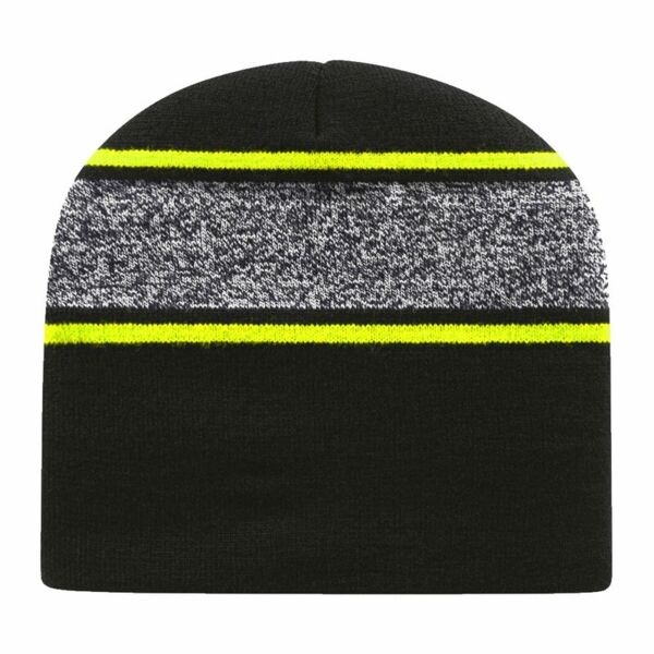 USA-Made Variegated Striped Beanie Thumbnail