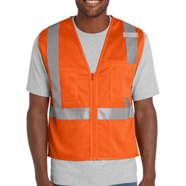 Ansi 107 Class 2 Mesh Zippered Vest Thumbnail