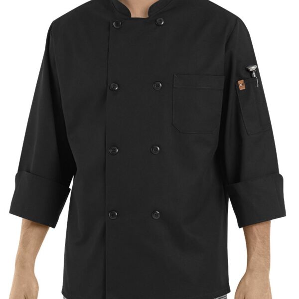 Chef Designs - Black Traditional Chef Coat Thumbnail